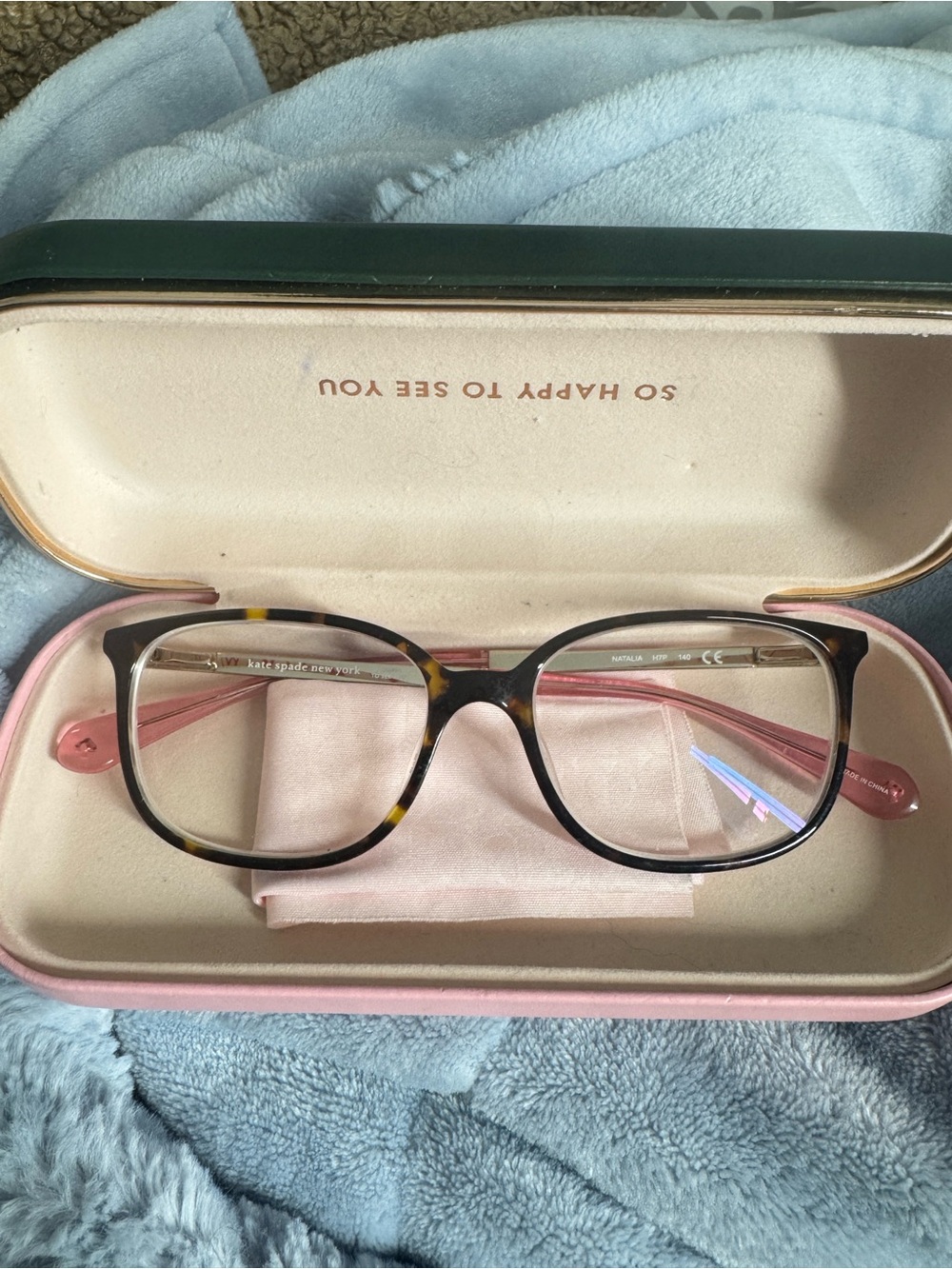 Kate Spade  women’s Tortoise Pink Frame Glasses